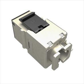 Moduł Keystone szybkozaciskowy narzędziowy SOLARIX Cat.6 STP RJ45 srebrny