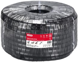 Organizer do kabli Unitek spiralny organizer na kable, 25 metrów, 22 mm średnicy, czarny