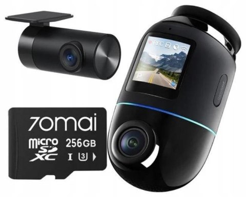 Zestaw 70mai X800 4K Czarna + karta 70mai SD 256GB
