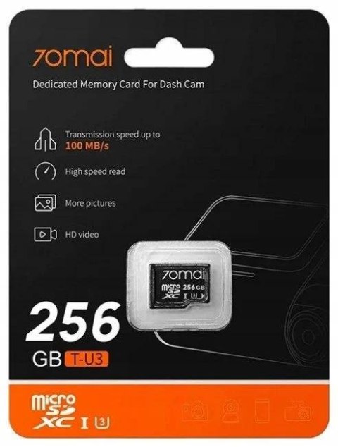 Zestaw 70mai X800 4K Czarna + karta 70mai SD 256GB
