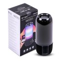 Bezprzewodowy inteligentny głośnik LED V-TAC z technologią bluetooth 2x3W USB micro SD czarny VT-7456
