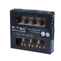 Girlanda ogrodowa solarna LED V-TAC 5 metrów 10 żarówek filament VT-71010 3000K 100lm