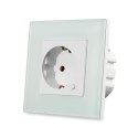 Gniazdo szklane smart WI-FI V-TAC białe Amazon Alexa Google Home Nest VT-5134