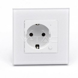Gniazdo szklane smart WI-FI V-TAC białe Amazon Alexa Google Home Nest VT-5134