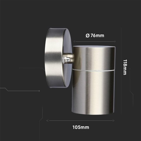 Kinkiet ogrodowy V-TAC GU10 kwasówka W dół IP44 VT-7641