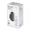 Kinkiet ogrodowy V-TAC góra dół GU10 grafit mat VT-842 3 lata gwarancji