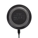 Ładowarka indukcyjna bezprzewodowa 5A 10W czarna okrągła V-TAC VT-1210