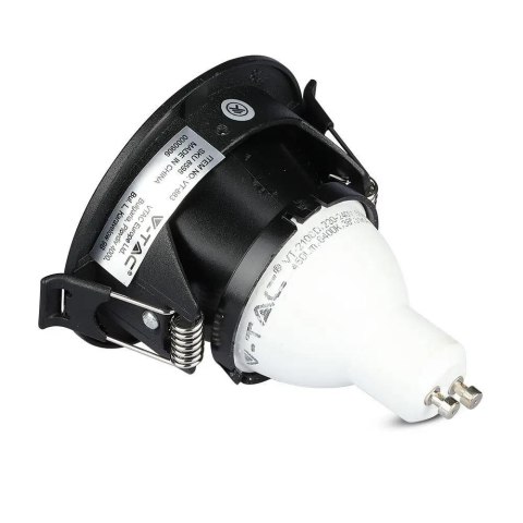 Oczko V-TAC GU10 okrągłe z kwadratem czarne VT-883-B 3 lata gwarancji