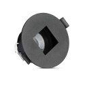 Oczko V-TAC GU10 okrągłe z kwadratem czarne VT-883-B 3 lata gwarancji
