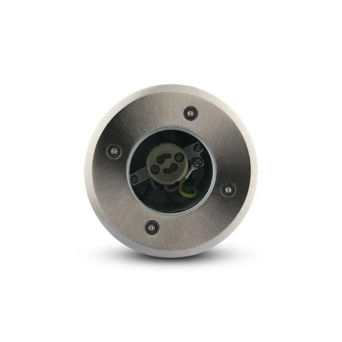 Oprawa gruntowa ogrodowa najazdowa okrągła stal szczotkowana GU10 IP65 V-TAC VT-7677