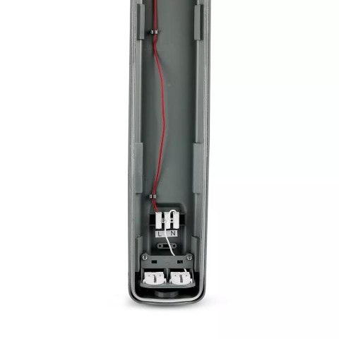 Oprawa hermetyczna LED V-TAC PC/PC 120cm (2 x 18W) (tuby LED w zestawie) VT-12023 6400K 3400lm