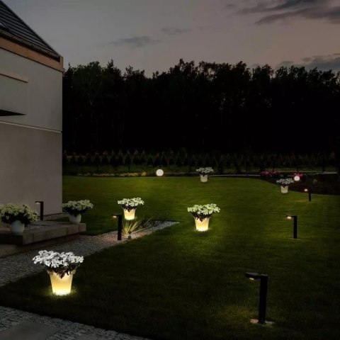 Oprawa ogrodowa V-TAC LED pojemnik donica 36cm ładowanie pilot VT-7808 RGBW 54lm