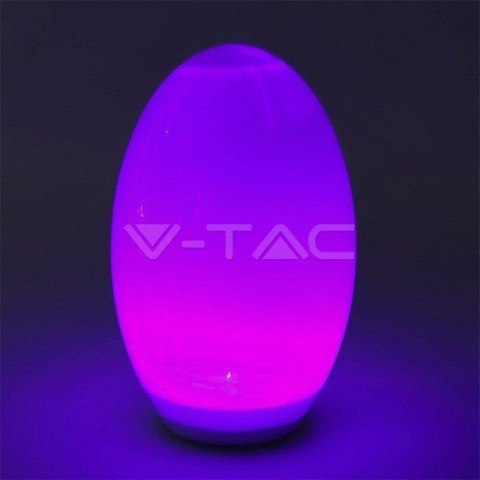 Oprawa ogrodowa solarna V-TAC LED jajko VT-7815 3000K+RGB 5lm