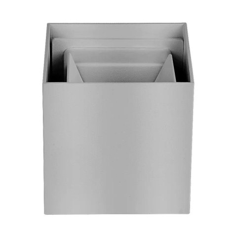 Oprawa ścienna V-TAC 12W LED góra dół regulowana chip BRIDGELUX szary kwadrat IP65 VT-759-12 4000K 1100lm