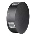Oprawa ścienna V-TAC 4W LED IP65 czarna okrągła VT-706 4000K 440lm