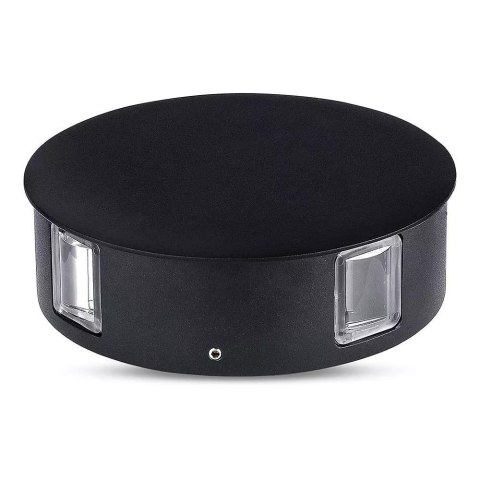 Oprawa ścienna V-TAC 4W LED IP65 czarna okrągła VT-706 4000K 440lm