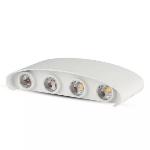 Oprawa ścienna góra dół V-TAC 8W LED biała IP54 VT-848 4000K 800lm