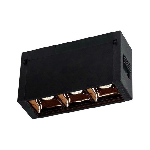 Oprawa szynosystem magnetyczny 24V V-TAC 3W LED czarna CRI90+UGR19 VT-4143 3000K 240lm 3 lata gwarancji