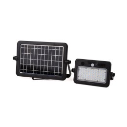 Projektor LED solarny V-TAC 10W USB czarny IP65 VT-788-10 4000K 1100lm