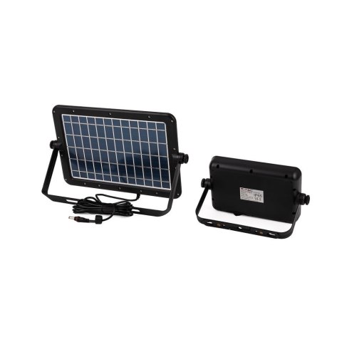 Projektor LED solarny V-TAC 10W USB czarny IP65 VT-788-10 4000K 1100lm