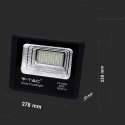 Projektor LED solarny V-TAC 20W czarny IP65 pilot timer VT-60W 6000K 1650lm
