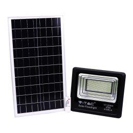 Projektor LED solarny V-TAC 40W czarny IP65 pilot timer VT-200W 4000K 3100lm