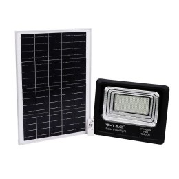 Projektor LED solarny V-TAC 50W czarny IP65 pilot timer VT-300W 4000K 4200lm