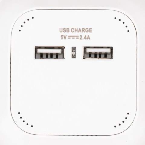Przedłużacz kostka 4 gniazda 2 gniazda USB 1.55MM 1.4M V-TAC VT-1154-2