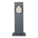 Słupek ogrodowy V-TAC 2 gniazda 30cm 2x16A 3600W IP44 grafit VT-1155-1