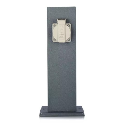 Słupek ogrodowy V-TAC 2 gniazda 30cm 2x16A 3600W IP44 grafit VT-1155-1