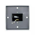 Słupek ogrodowy V-TAC 2 gniazda 30cm 2x16A 3600W IP44 grafit VT-1155-1