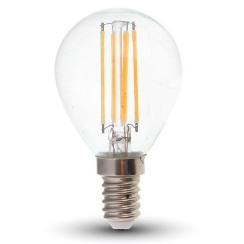 Żarówka LED V-TAC 4W filament E14 P45 kulka VT-1996 4000K 400lm