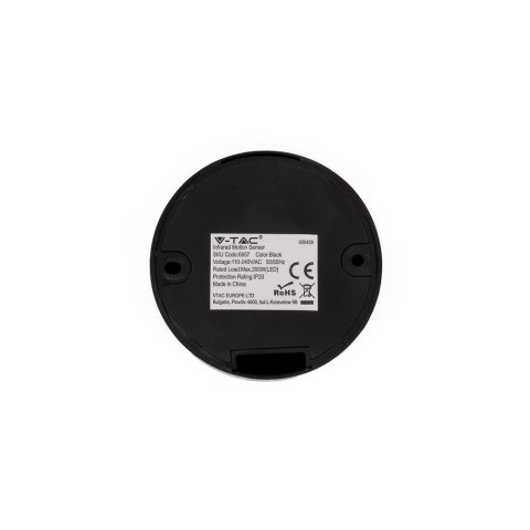 Czujnik ruchu 360st sufitowy fi76 czarny V-TAC VT-8091