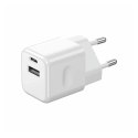 Ładowarka USB V-TAC szybka 30W biała mini dual USB type-A type-C VT-5330-W