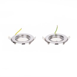 Oczko V-TAC GU10 okrągłe ruchome chrom (opak. 2 szt) VT-817-RD-CH 3 lata gwarancji