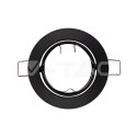 Oczko V-TAC GU10 okrągłe ruchome czarne VT-779-BL