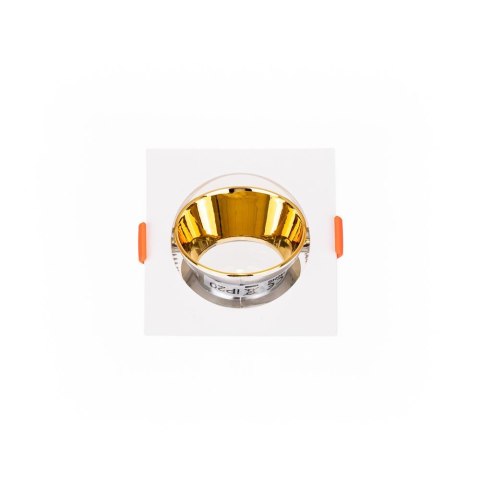 Oczko V-TAC GU10 wpuszczane kwadrat białe/złote VT-932 3 lata gwarancji