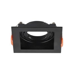 Oczko V-TAC GU10 wpuszczane kwadrat czarne VT-933-B 3 lata gwarancji