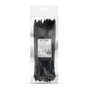 Opaski zaciskowe V-TAC 3.5x250mm czarna 18kg Nylon66 (opak. 100szt)