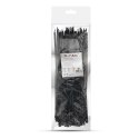 Opaski zaciskowe V-TAC 3.5x300mm czarna 18kg Nylon66 (opak. 100szt)