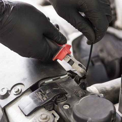 Opaski zaciskowe V-TAC 4.5x350mm czarna 22kg Nylon66 (opak. 100szt)