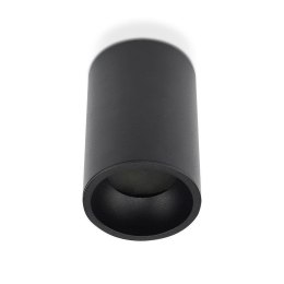 Oprawa V-TAC aluminiowa GU10 okrągła natynkowa tuba czarna 70x107mm VT-802 3 lata gwarancji