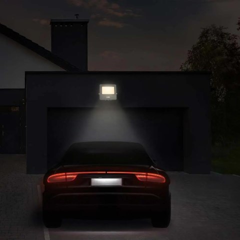Projektor LED V-TAC 20W SAMSUNG CHIP czujnik ruchu biały przewód 1M VT-128S-1 4000K 1510lm 5 lat gwarancji