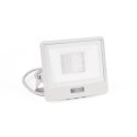 Projektor LED V-TAC 30W SAMSUNG CHIP czujnik ruchu biały przewód 1M VT-138S-1 4000K 2340lm 5 lat gwarancji