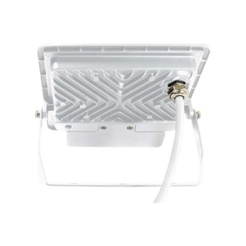 Projektor LED V-TAC 50W SAMSUNG CHIP czujnik ruchu biały przewód 1M VT-158S-1-W 6400K 4000lm 5 lat gwarancji