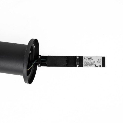 Słupek ogrodowy V-TAC 110CM czarny czujnik ruchu E27 VT-838-110