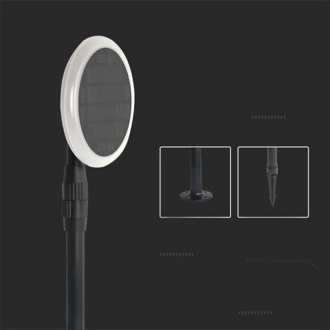 Słupek ogrodowy V-TAC solarny LED 3W 2w1 (opak. 2 szt) VT-943 3000K 260lm