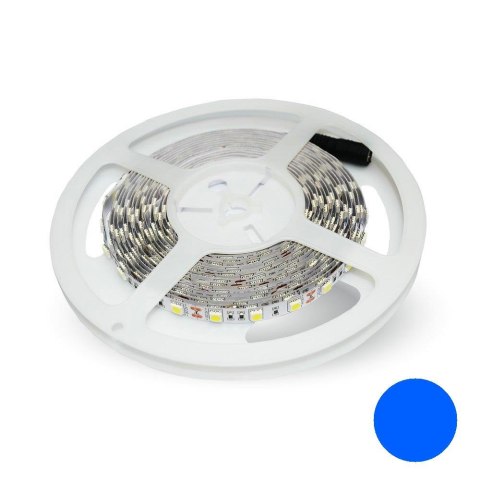 Taśma LED V-TAC 12V SMD5050 300LED IP20 11W/m VT-5050 60-IP20-11 Kolor Niebieski