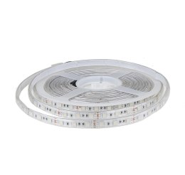 Taśma LED V-TAC 12V SMD5050 300LED IP65 rękaw 7W/m VT-5050 60-IP65 RGB