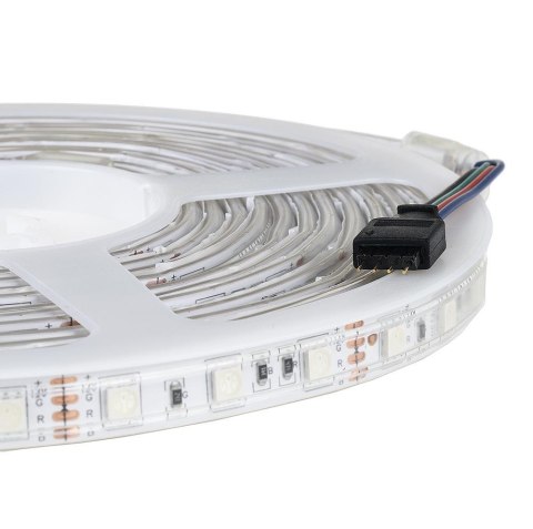 Taśma LED V-TAC 12V SMD5050 300LED IP65 rękaw 7W/m VT-5050 60-IP65 RGB